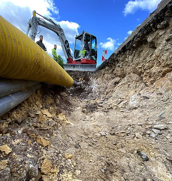 Chevalier TP : poseur de canalisations en Haute-Loire, Puy-de-Dôme & Cantal